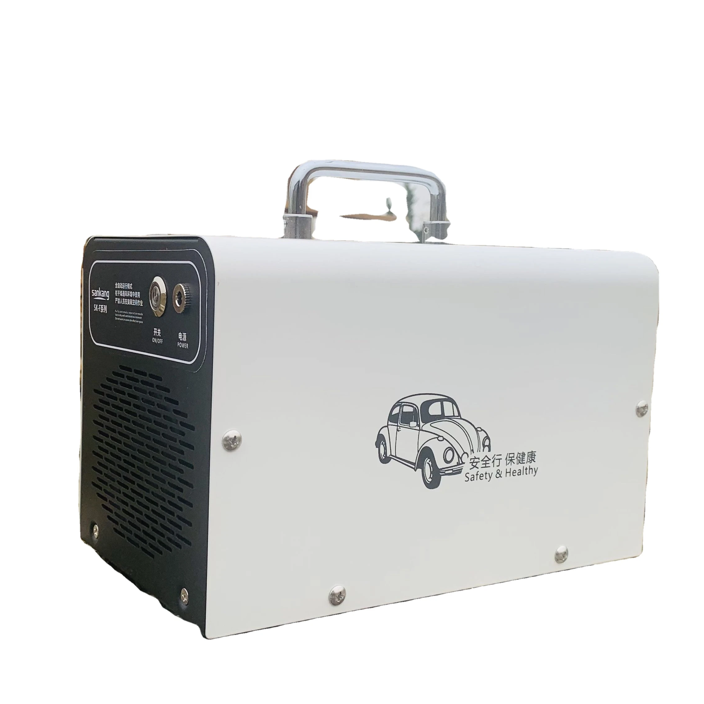 
manufacturer of portable car/home/office air/space ozone generator with wheel for sterilization/disinfection 