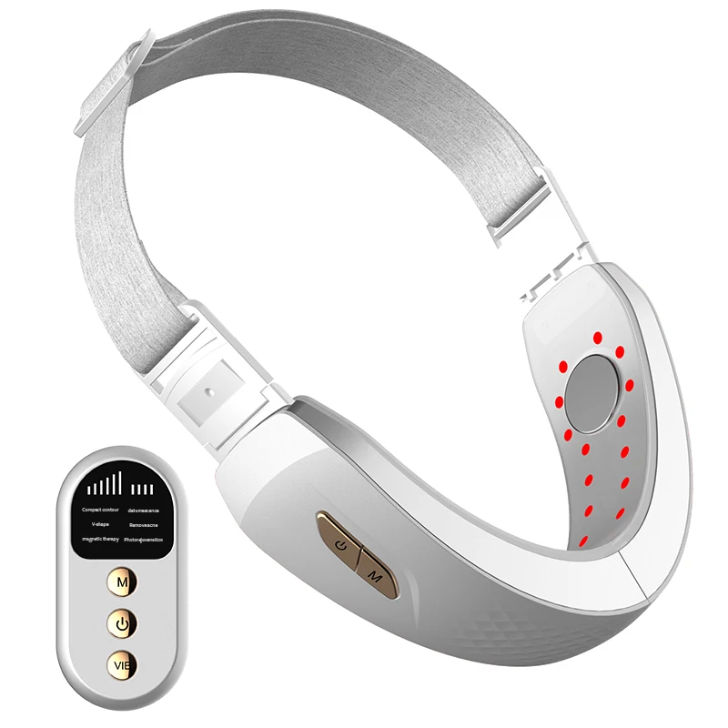
V Shape Led Light Lifting Instrument Far Infrared V Face Sliming Massager Lift Up V Line Face Lifting Band 