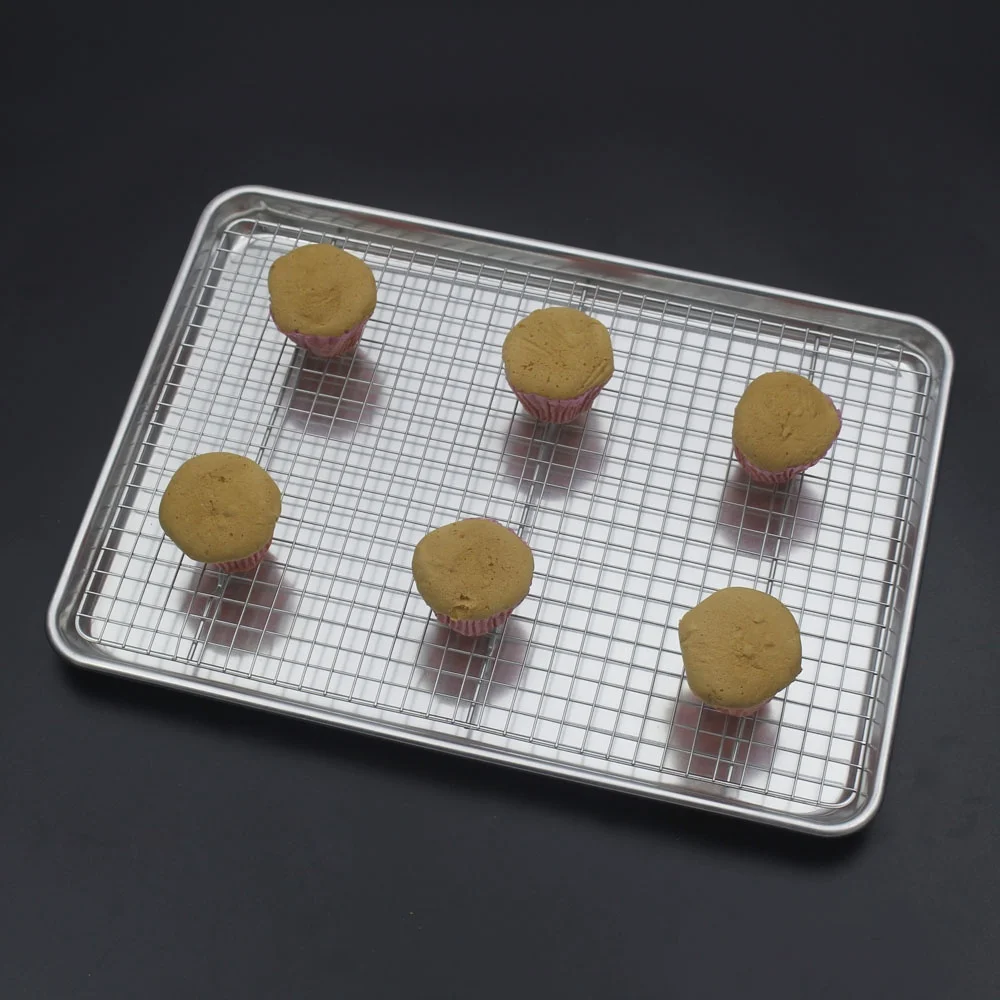 Алюминиевая половина листа для выпечки с полкой для приготовления пищи набор для выпечки тортов