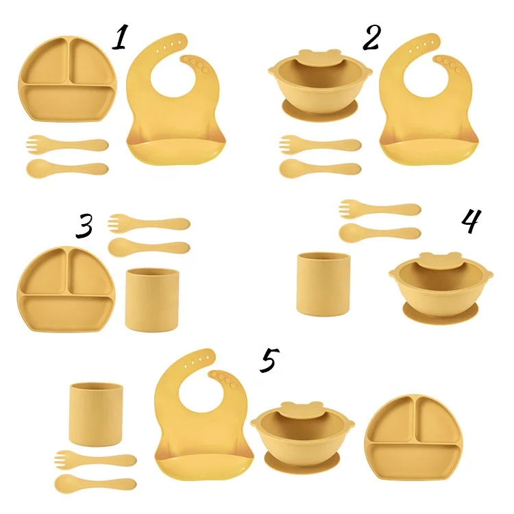 Набор ложек для кормления ребенка без БФА пищевой силикон набор