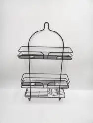 Factory Custom Household Metal Wire Powder Coating Shower Caddy For Bathroom