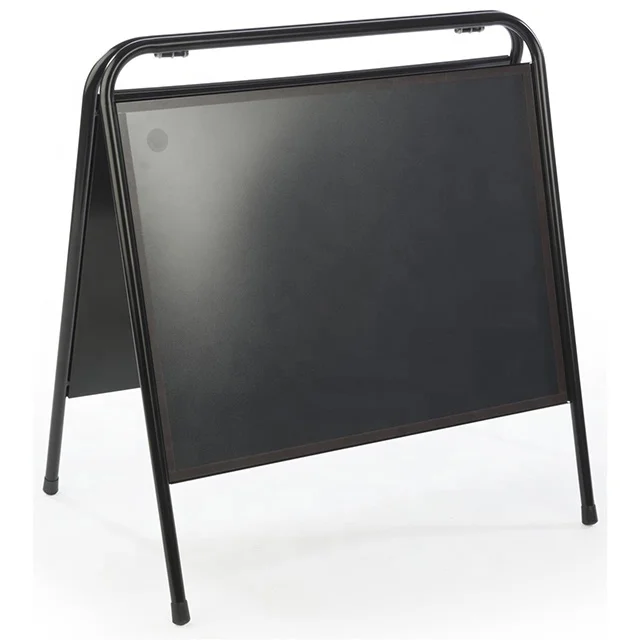 Деревенская двухсторонняя А-образная деревянная доска для тротуара меловая меню кофе ресторана