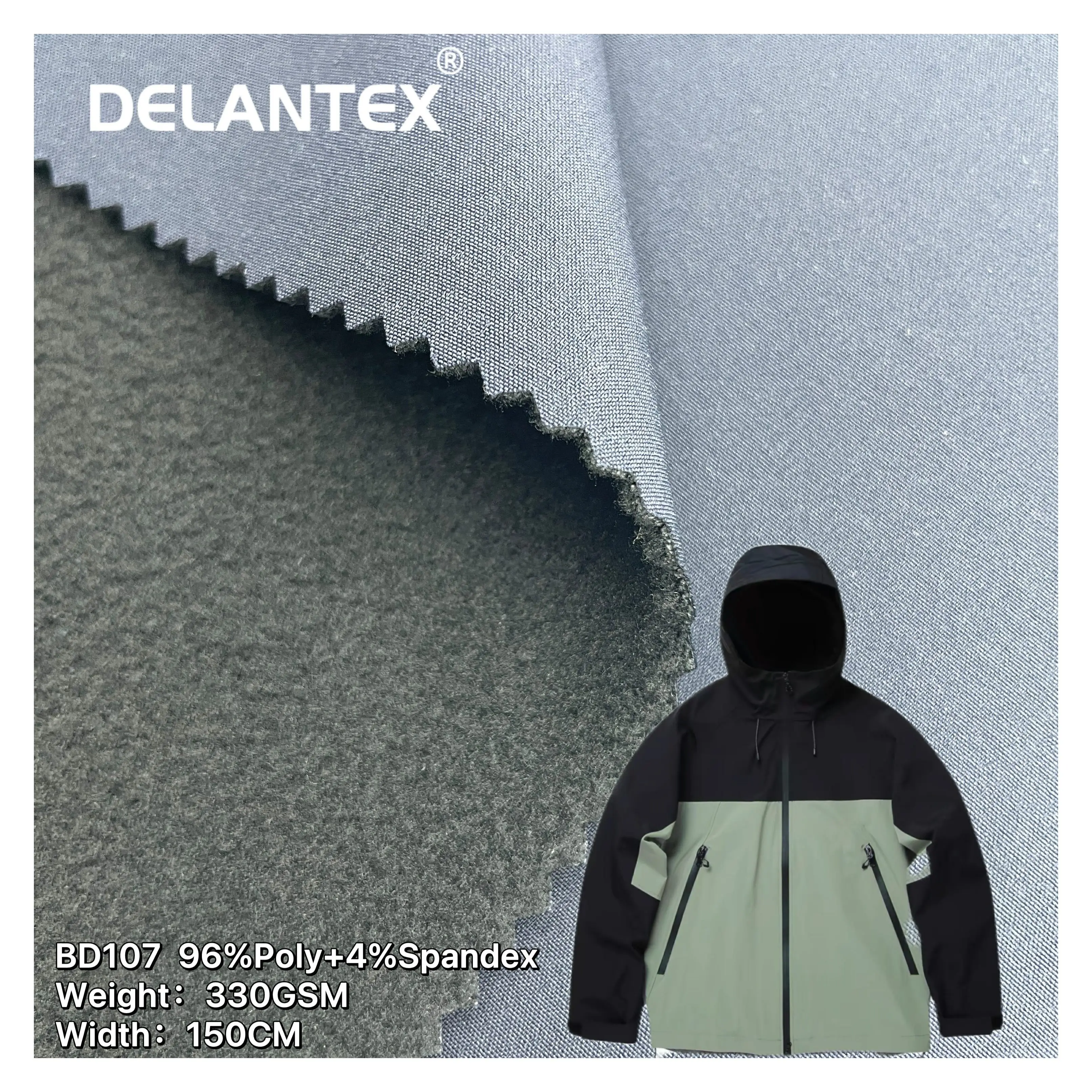 Delantex дышащая водонепроницаемая куртка из мягкой ткани 3-слойная для спортивной одежды уличная
