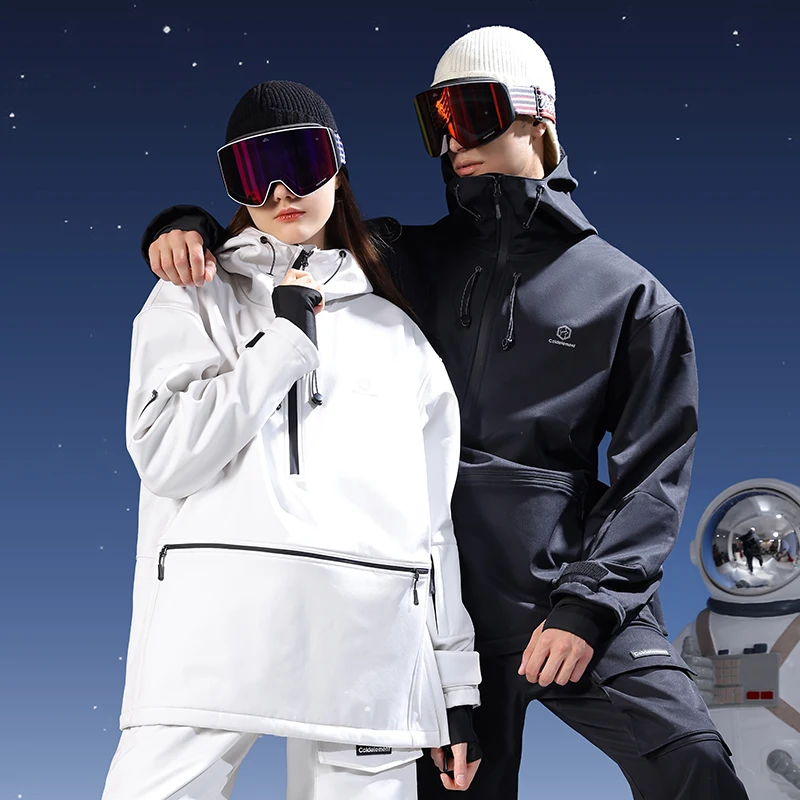 REXCHI HXF03 Wholesale Outdoor Sports Windproof Ski Jacket Pants Ski Suits Warm Thick Waterproof Skiing Snow Suits