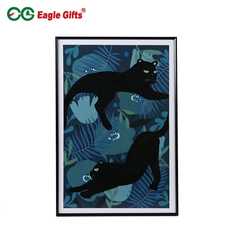 EAGLEGIFTS Wall Decor Canvas Decoration Art Traditional Home European Picture Frame Wood 3D Abstract Painting