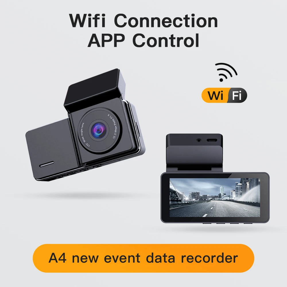 Популярные передние и задние шины 4k камера DVR для автомобиля гаджеты тире автомобилей видеорегистратор ночного видения GPS Wi-Fi приложение управления
