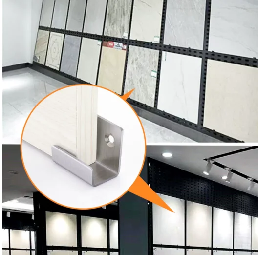 Wall Mounted Hook Fastener for Ceramic Tile Display Bracket
