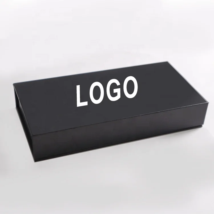 High End Black Cardboard Paper UV Embossing Cosmetic Pharmaceutical Packaging Box