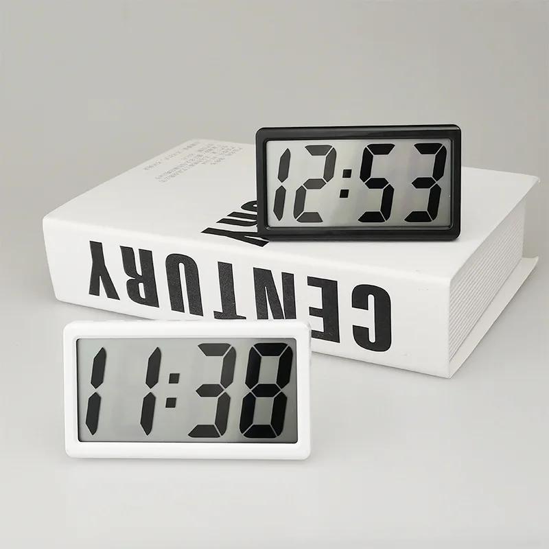 Custom Digital Electric Clock Calendar with Date Time Alarm and Snooze LED Mirror Smart Clocks for Home