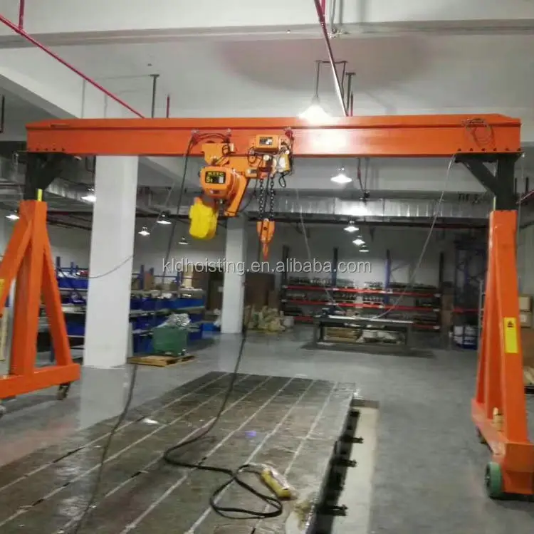 Electric Gantry Crane with Remote Control Lifting, High Quality Cable and Wire Gantry Lifts Customizable