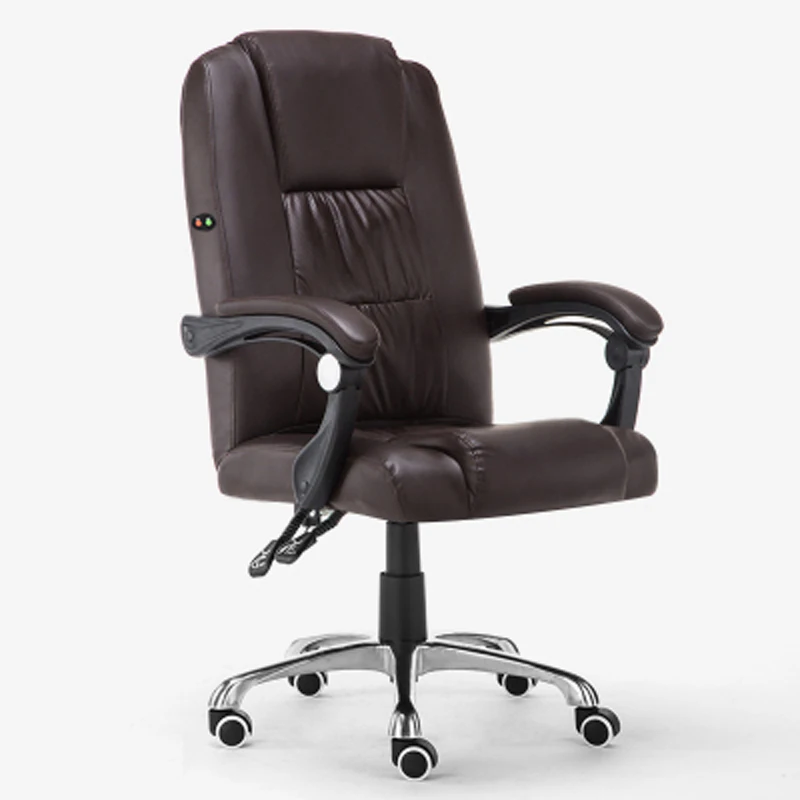 Swivel Executive ChairErgonomic Metal for Commercial Furniture Use Adjustable Leather  Office Chair