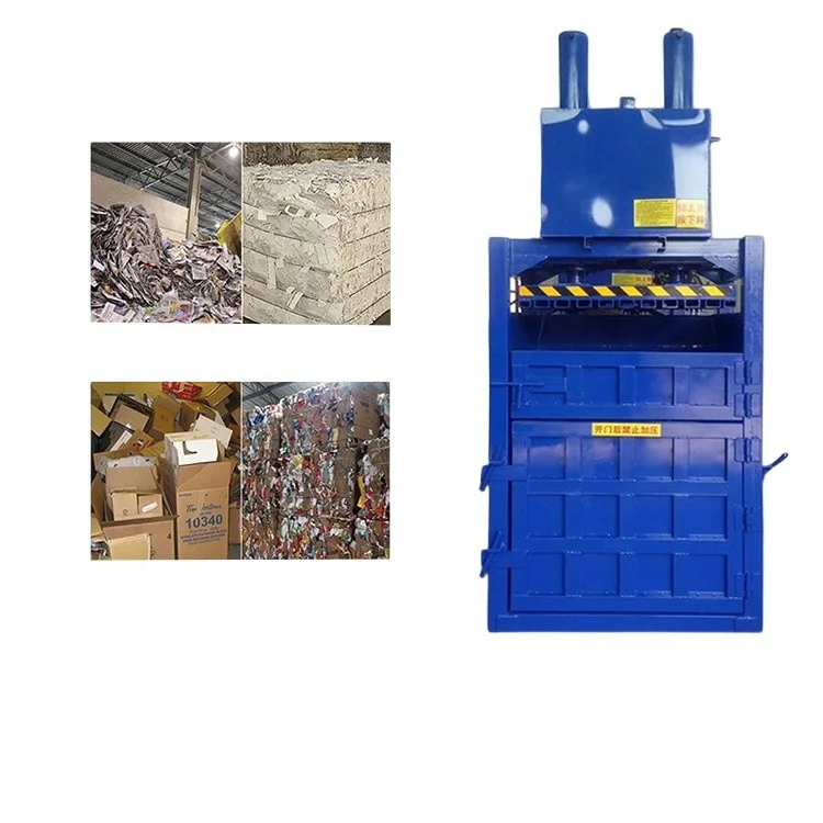 Pet Plastic Bottle Pressing Machine Clothing Scrap Metal Compactor Baling Press Machine