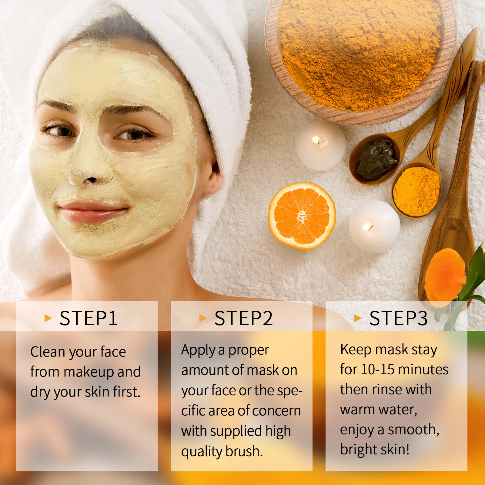 Turmeric Vitamin C Clay   Mask  , SHVYOG Vitamin C Clay  Mask with Kaolin Clay and Turmeric for Dark Spots