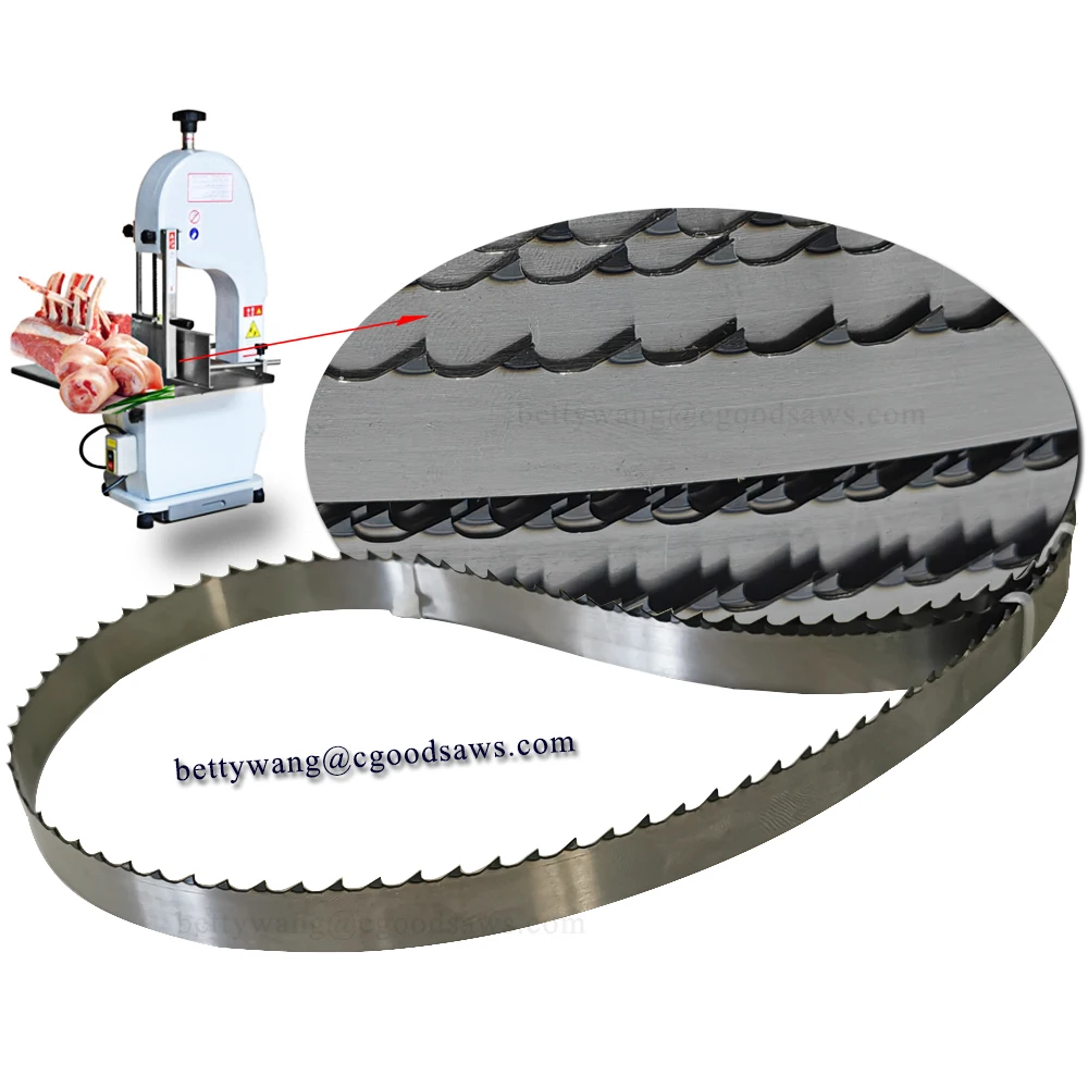 Meat cutting band saw blades 1650 bone saw blade for food