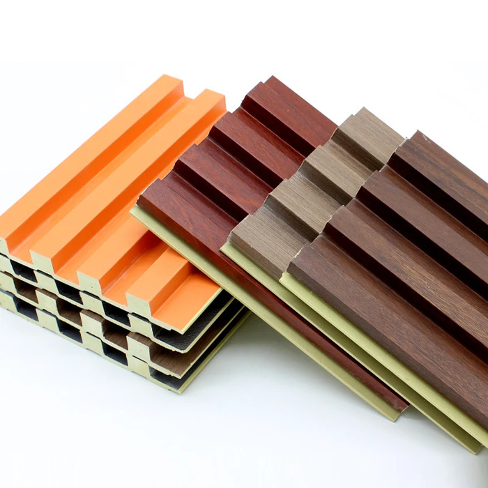 Solid Home Walls Board Vertical Decor Wooden Paneling Cladding Interior Design Ceiling Fluted 3D Decorative Pvc Wood Wall Panel