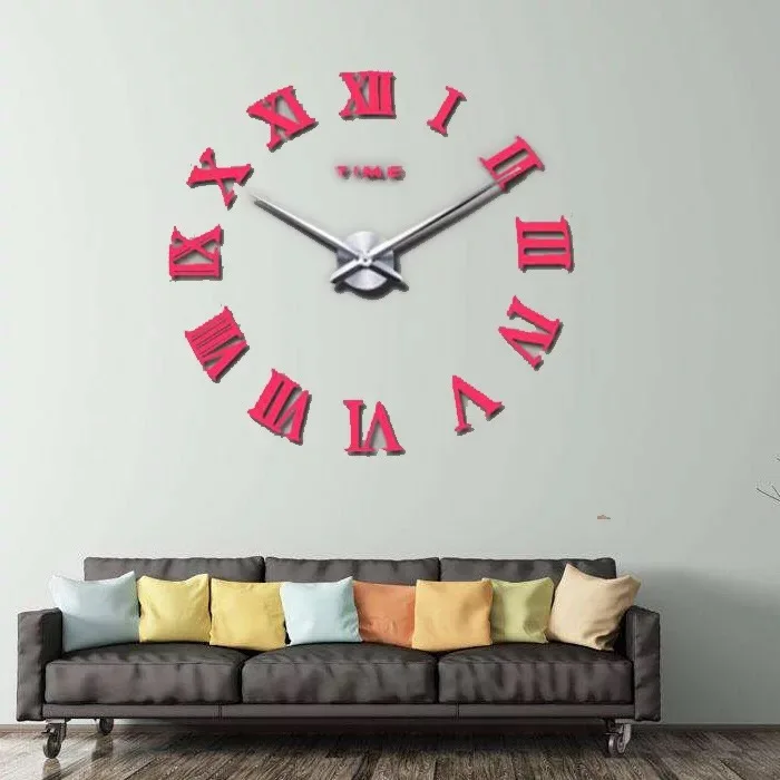 DIY 3D Novelty modern design Digital & Analog-Digital silent table needle parts alarm wall Clocks