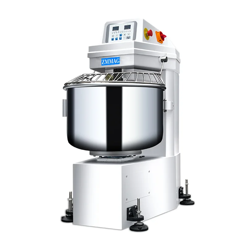 Spiral Mixer with 304 stainless steel bowl flour mixer machine price 125 liter 50kg dough mixer