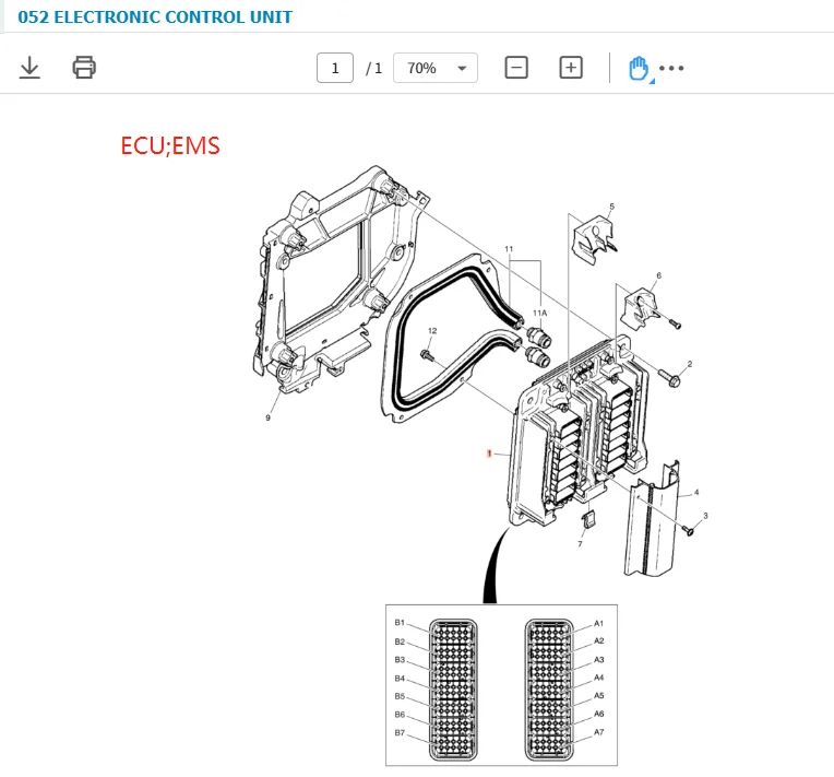 Оригинальные запчасти Doosan ECU EMS 300618-00035 для электронного блока управления двигателем S