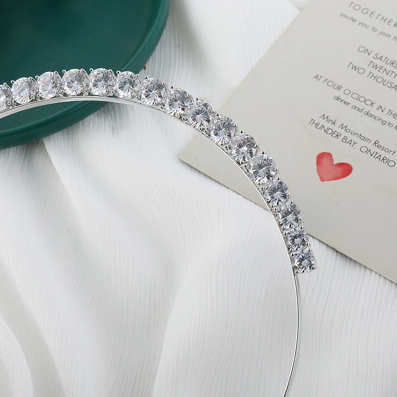 New Design brass bridal  Tiara hair band wedding dress hair ornament