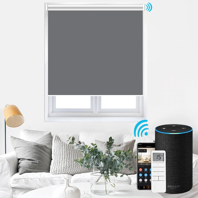 Wifi Smart Control моторизованные умные роликовые жалюзи 25 мм