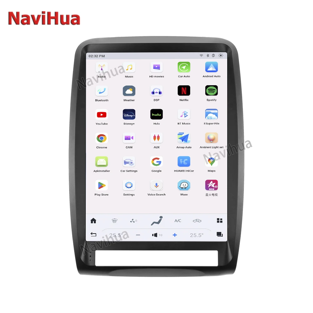 NaviHua new arrival 13.8 Inch Touch Screen Car DVD Player Android GPS Navigation System GPS For Dodge Durango 2011 2013