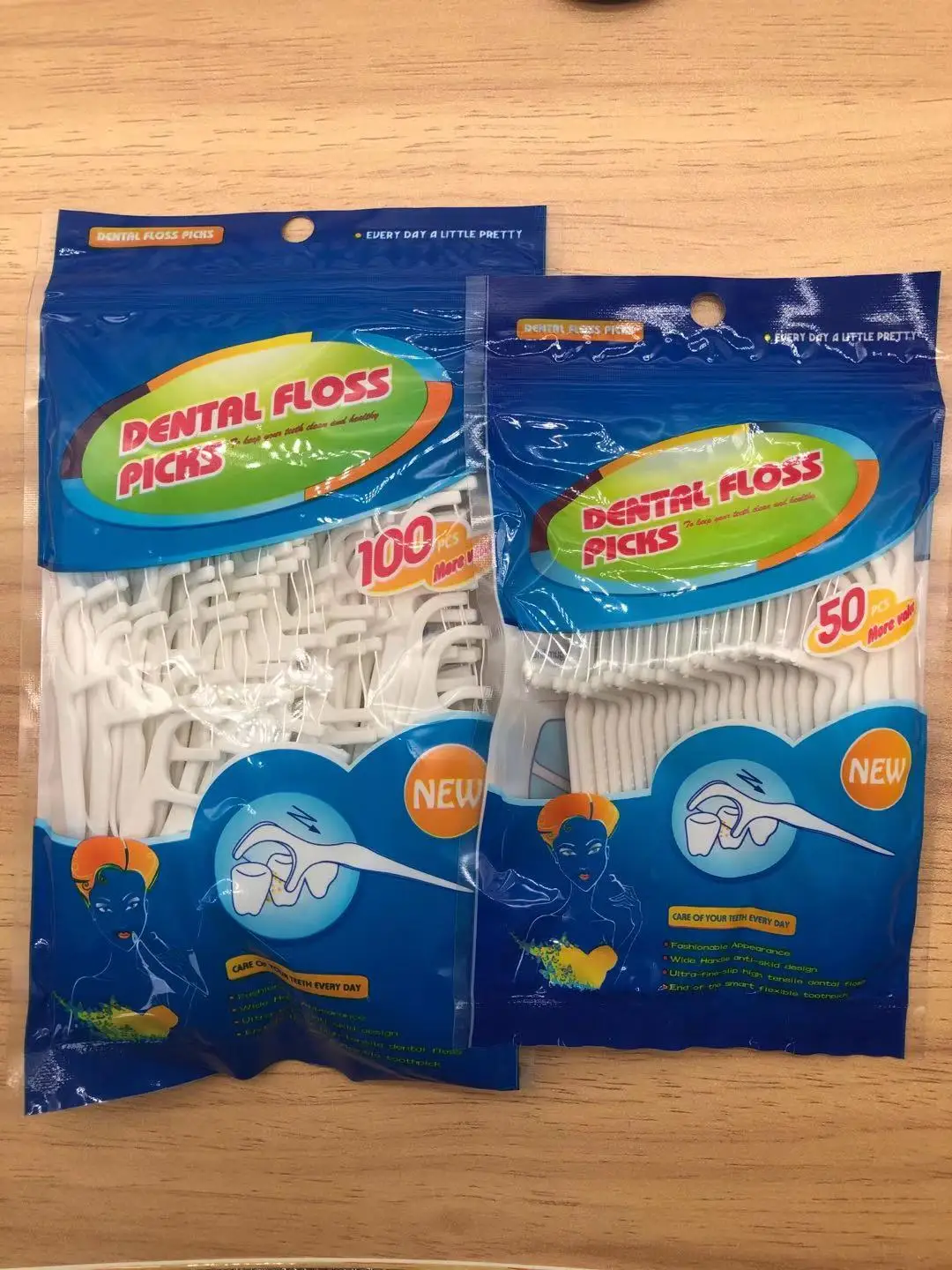 50PIECE bag interdental brush dental floss stick dental floss oral care arch dental floss plastic toothpick