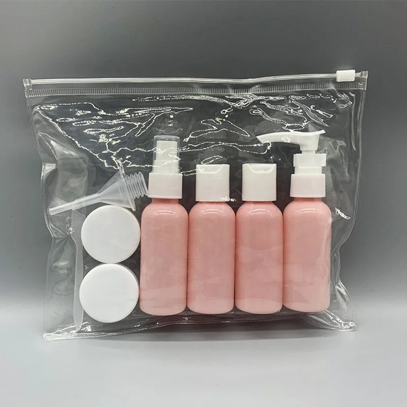 Refillable Travel Bottles Set Package Cosmetics Bottles Plastic Pressing Spray Bottle  Makeup Tools Kit For Travel Easy Carry