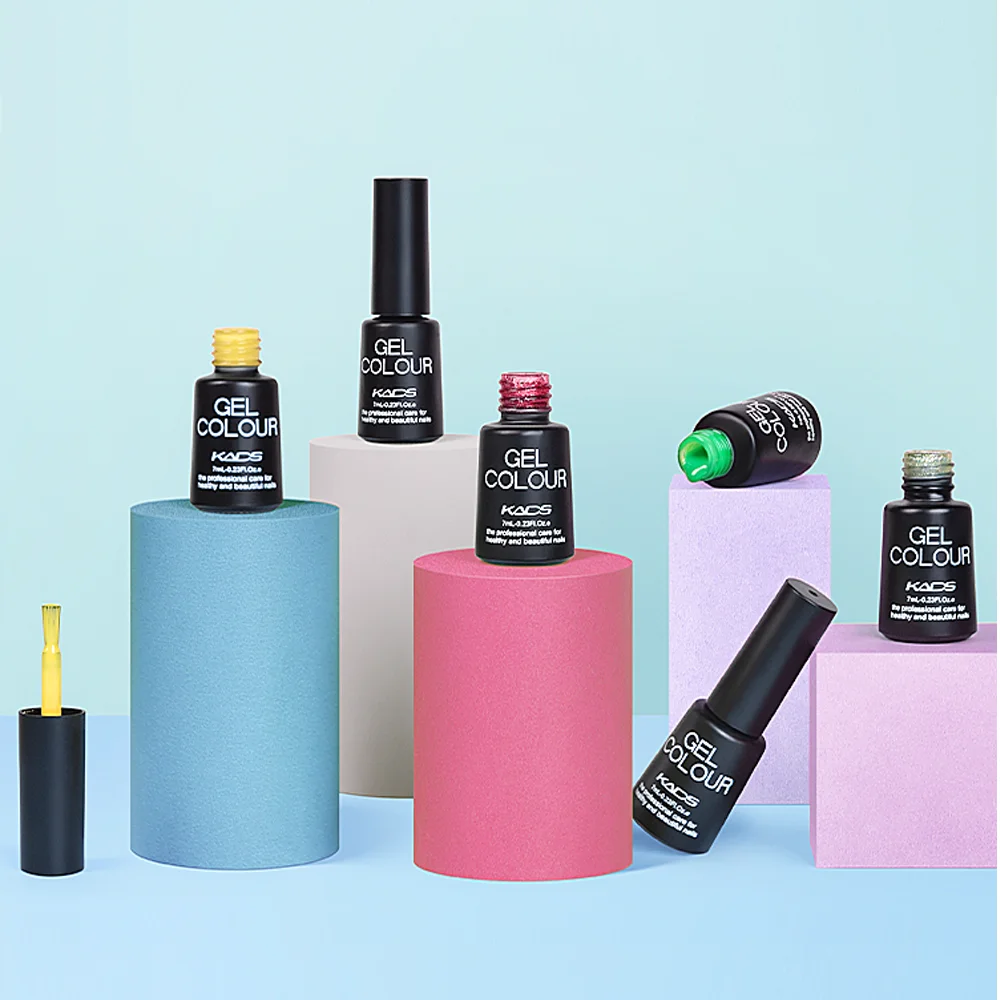 KADS 23pcs Semi Permanent Led Gel Varnish Soak Off Nail Lacquers Base Matte Top Coat Nail Gel Polish Set