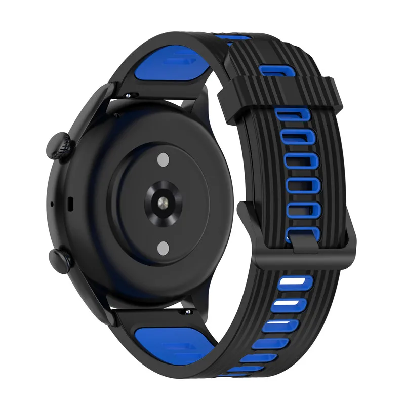 Yida 22mm Dual silicone watch straps for  amazfit GTR3  PRO  GTR2  ; Compatible with Huawei, Garmin, Samusng, Xiaomi models