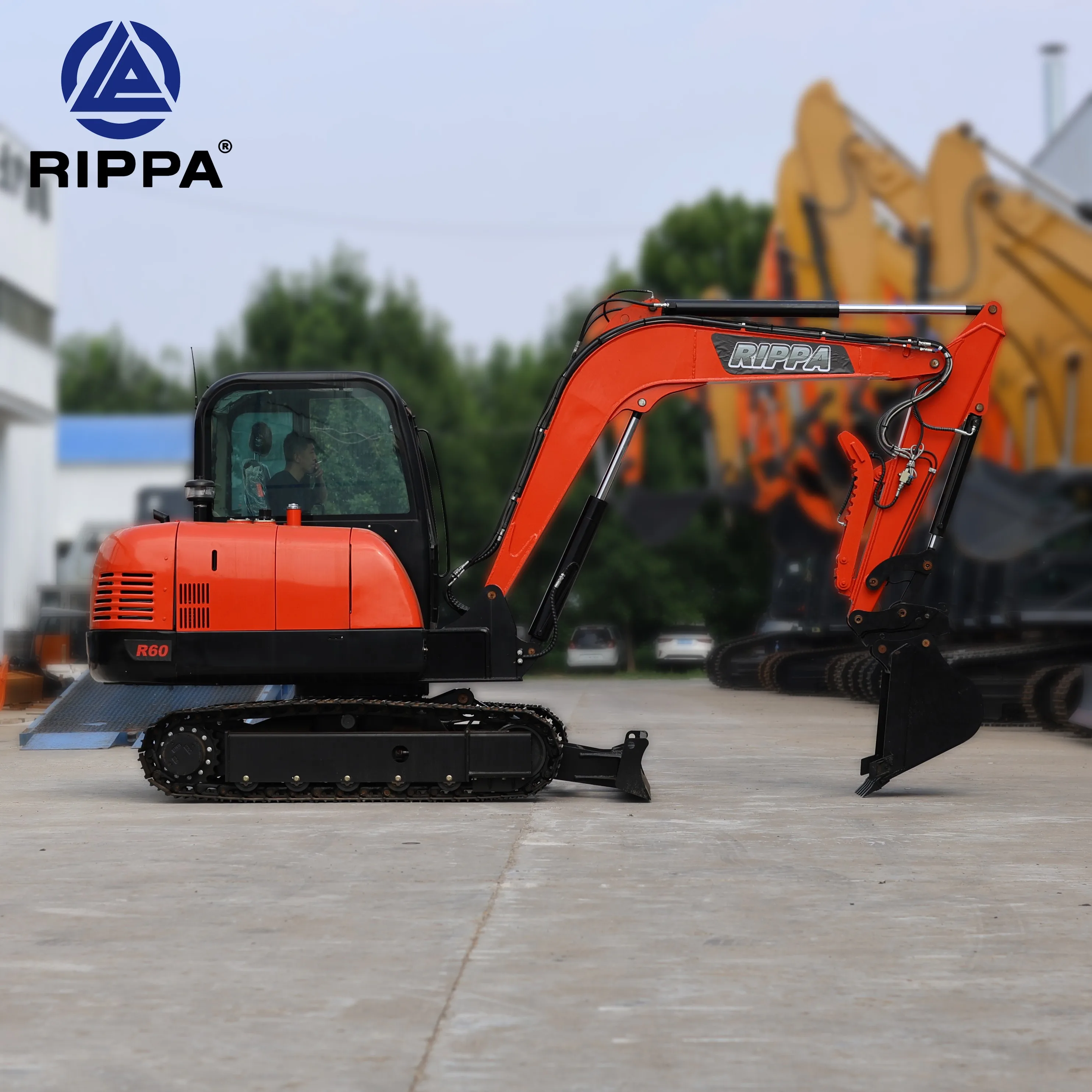 Free Shipping Hot Sale Ce/Epa Best Digger 6 Ton 8 Ton Hydraulic Thumb Crawler Mini Excavator