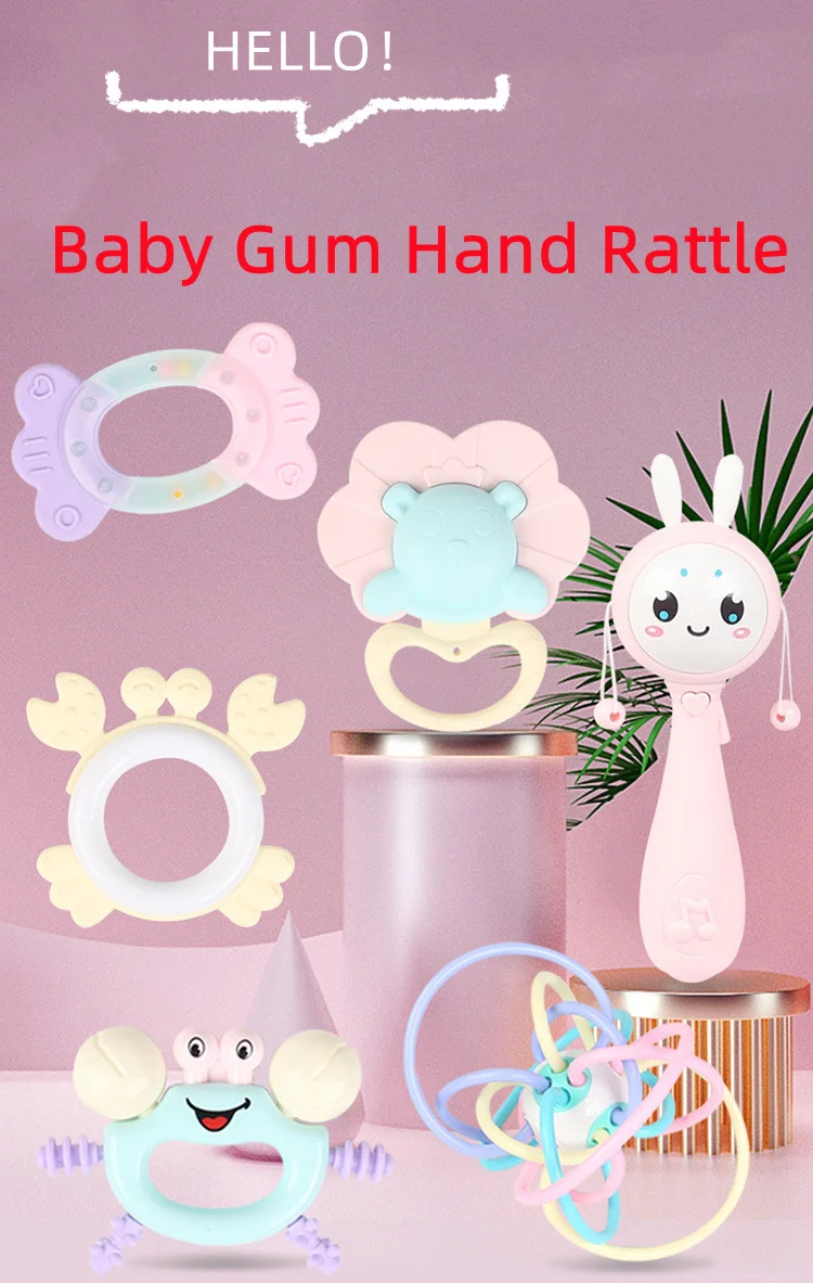Wholesale New Baby Rattle Toy For Kids Silicone Rattle Teething Toys For Babies