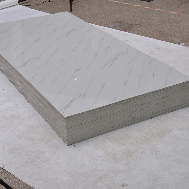 UV Board marbal high glossy uv mdf board Waterproof Variegated PVC Marble Sheet