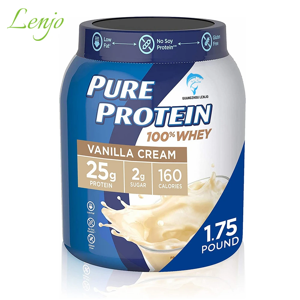 OEM/ODM Private Label Vanilla Cream Flavor Whey Protein Powder by Pure Protein and Gluten Free