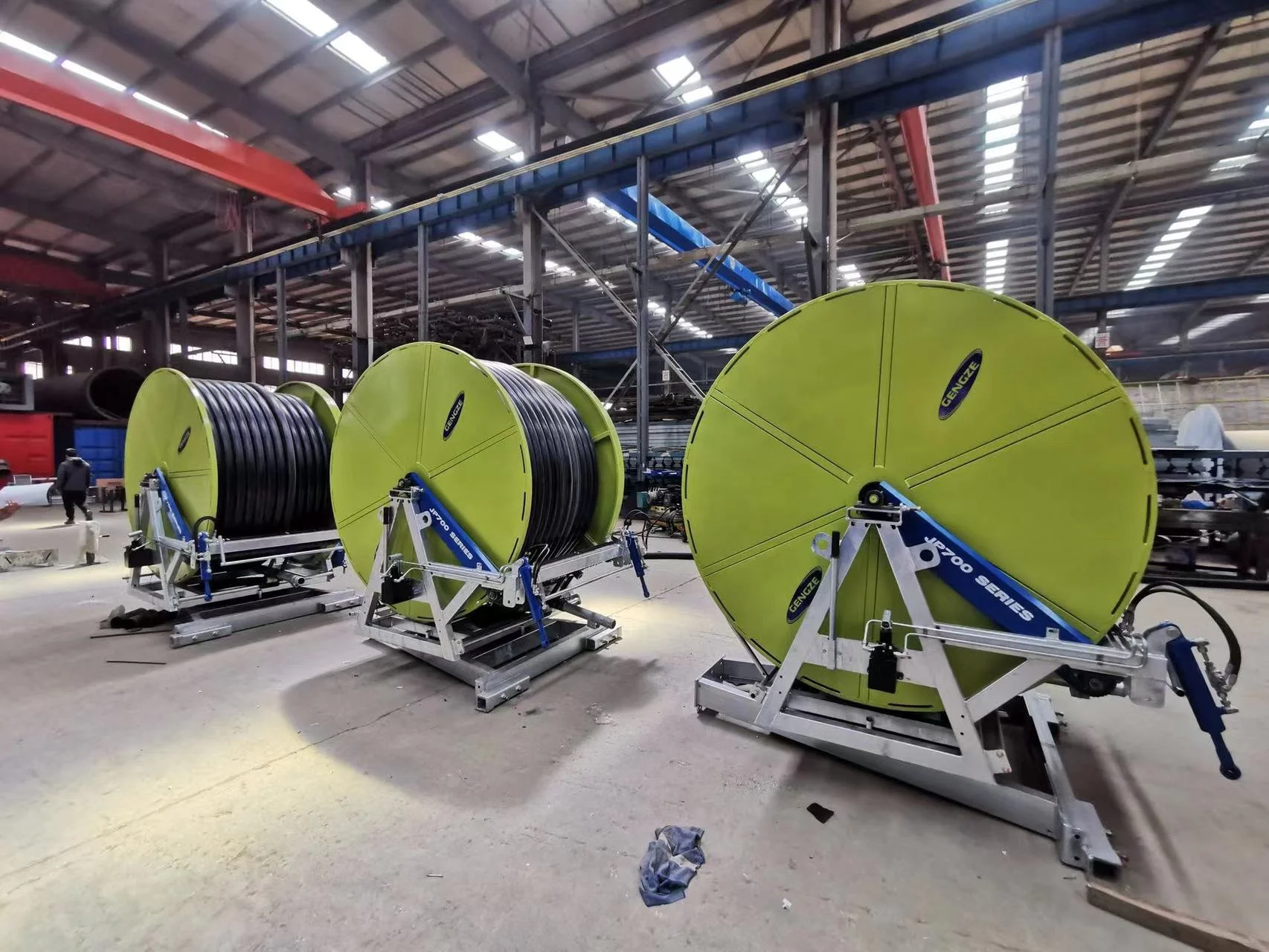 Hot sale Water Sprinkler Hose Reel irrigation machine with spray gun