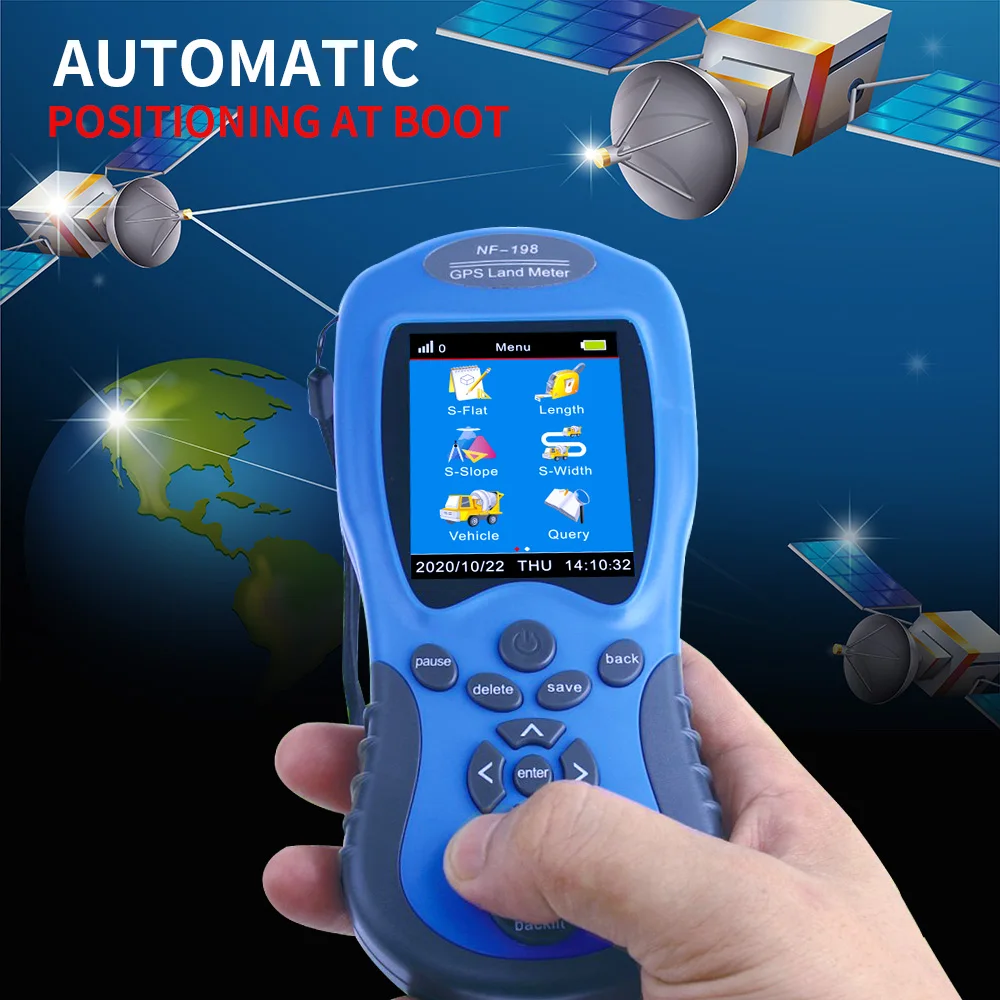NOYAFA GPS измерительный прибор NF-198 измерения площади и длины транспортного средства равная ширине высота