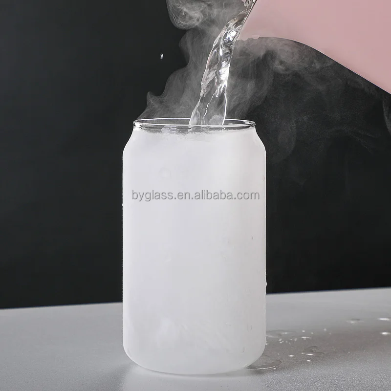 Coca Cup Single Layer High Borosilicate glass Material Factory Wholesale Straw Coca Cup with Bamboo Cap Sealing