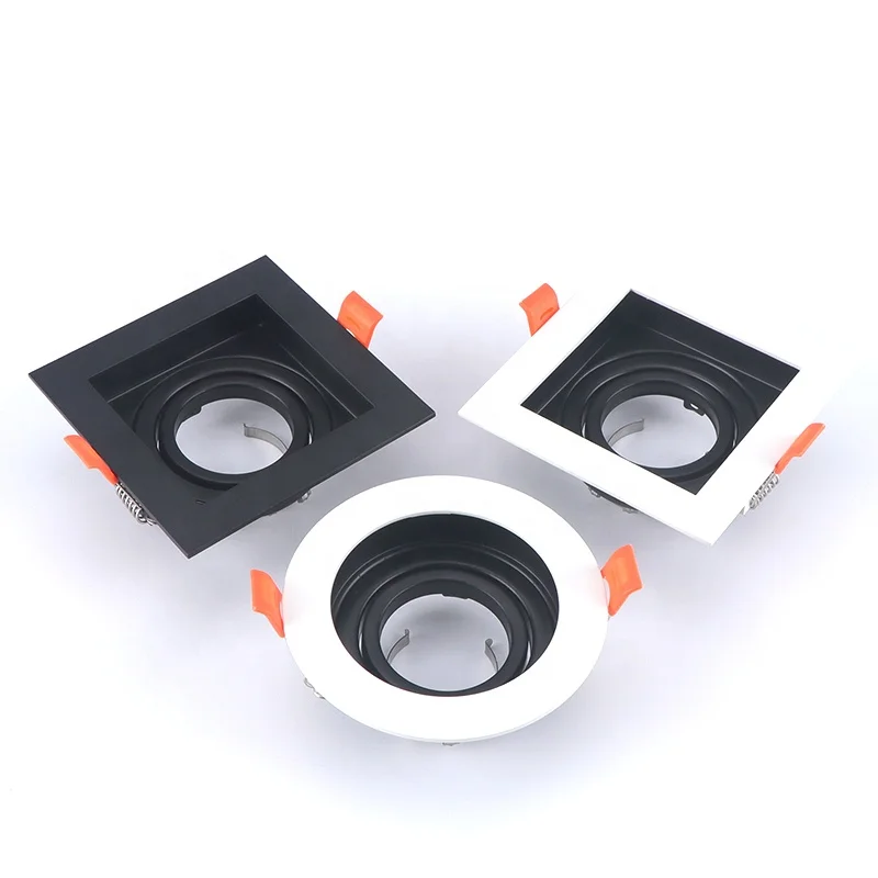 Downlights Housing Aluminum RoHS ERP LED COB 7W 10W 15W Recessed Ceiling Downlight Accessories Fixture MR16 Downlight