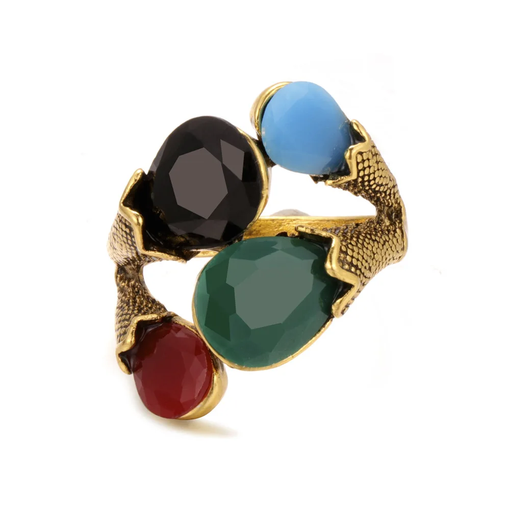 
Женское кольцо из полимерной смолы в богемном стиле 