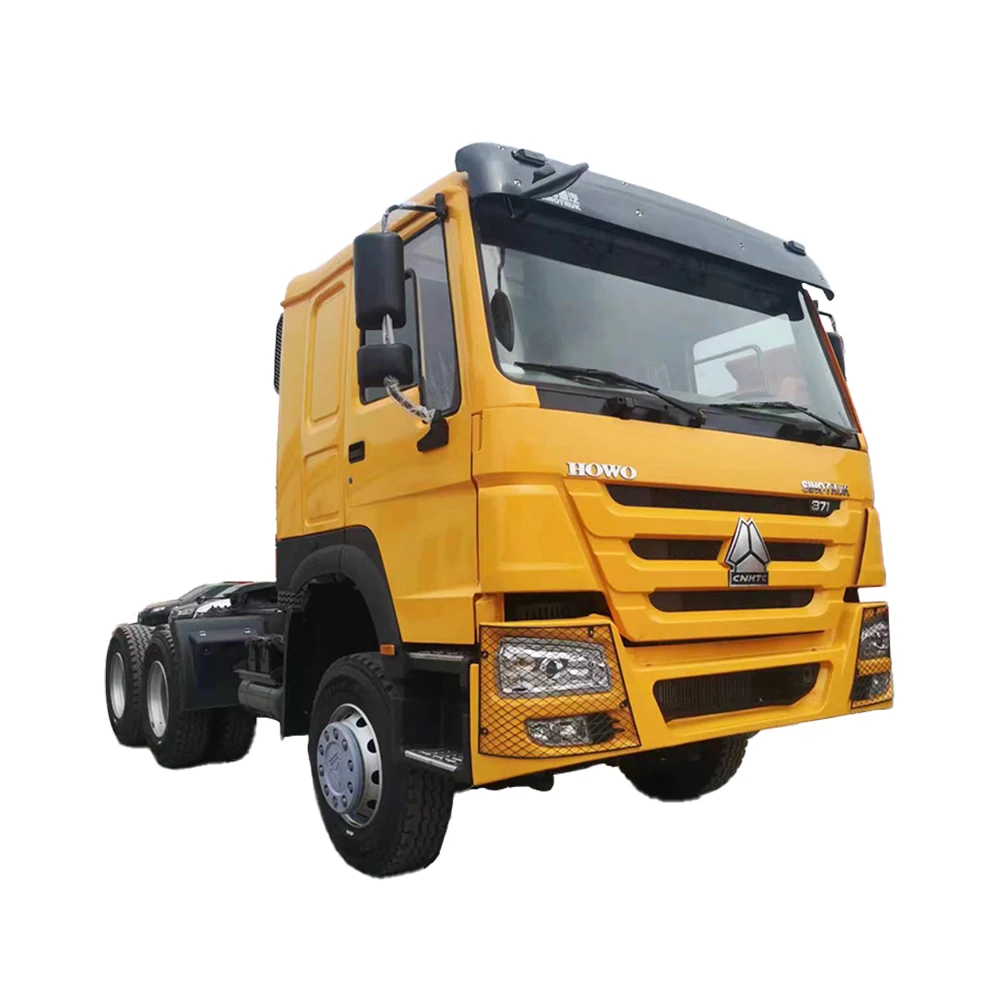 Secondhand Sinotruk Howo 6x4 10 Wheelers V7-X Model Euro II 371 375 380 400 420 Tractor Trailer Horse Truck