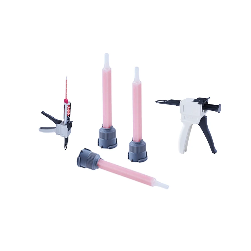 KONGDER 50&75ml Kitchen marble bar caulk glue gun tip Household tools Rock plate bonding glue gun static mixer