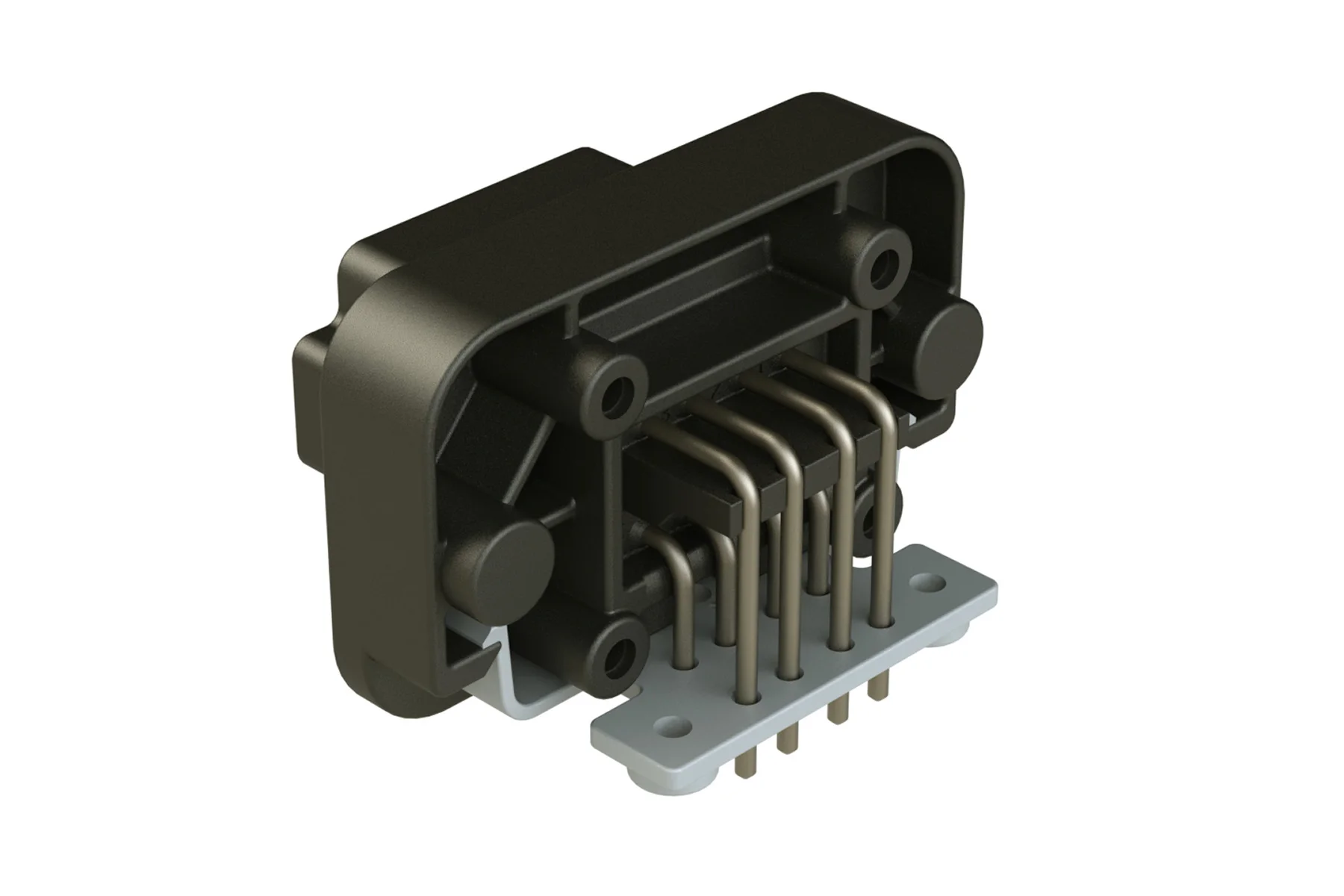 8 Way Black DEUTSCH DT13 Series Right Angle DT PCB Header Connector DT13-08PB