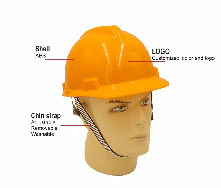 Recommend Industrial Hard Hats Construction Safety Helmets ABS Shell Protection Engineering En397 Customizable Helmets with LOGO