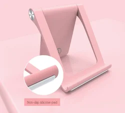 Foldable Phone Stand Card Phone Led Desk Stand Smart Phone Universal Custom Printed 5 Pcs CE FCC ROHS LCZMZJ002 Acceptcd TPE+ABS