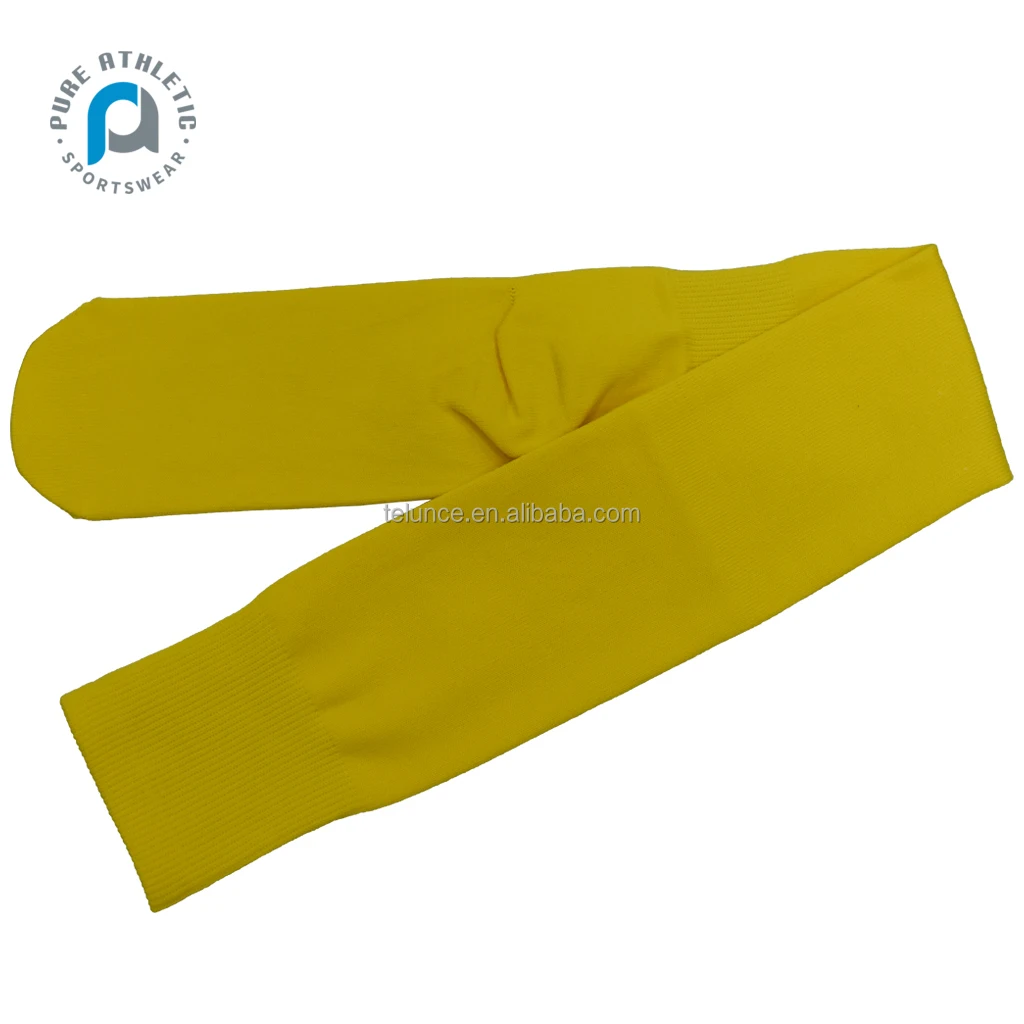 PURE  Custom Scrunch Football Socks Extra Long Padded Knee High Socks Youth Adult Non Slip Athletic Badminton Socks Custom Logo