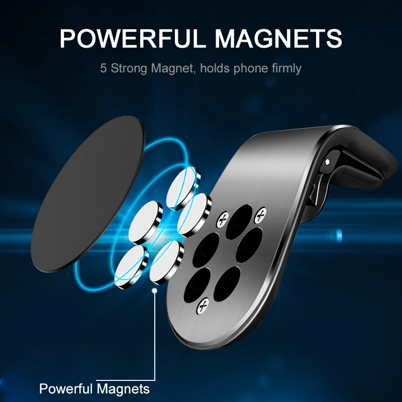 
Amazon is hot! Universal magic mobile phone magnetic suction car bracket vent clip holder 