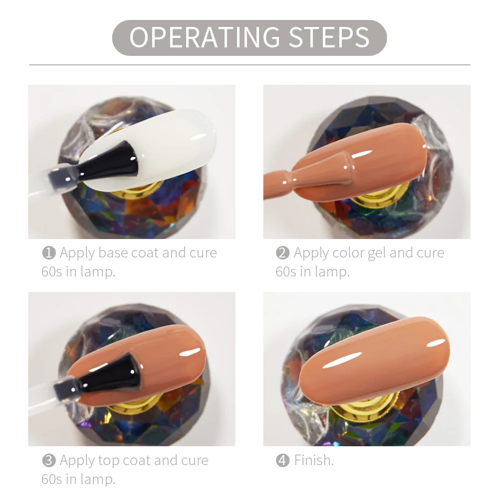 BOZLIN 15ml 3000 Colors Non Toxic Semi Permanent Soak Off UV Nail Varnish Gel Nail Polish for DIY Manicure