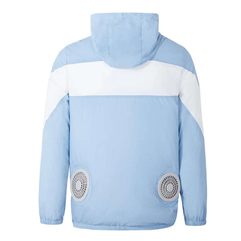 Summer Cooling Fan 3 Gear Speed Regulation Smart Clothing Air Conditioning Outdoor Work Wear Jacket
