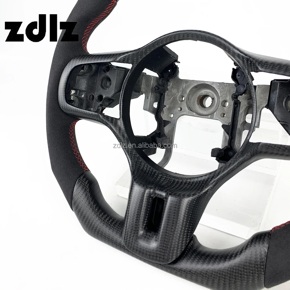 Кожаное матовое рулевое колесо из углеродного волокна для Mitsubishi EVO X 10 2007-2010 Автомобильное на заказ