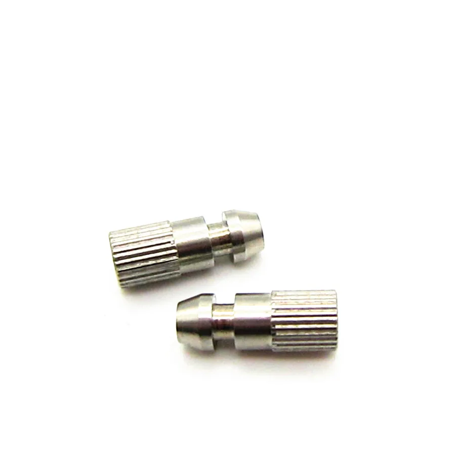 Stainless steel short parallel knurled pin