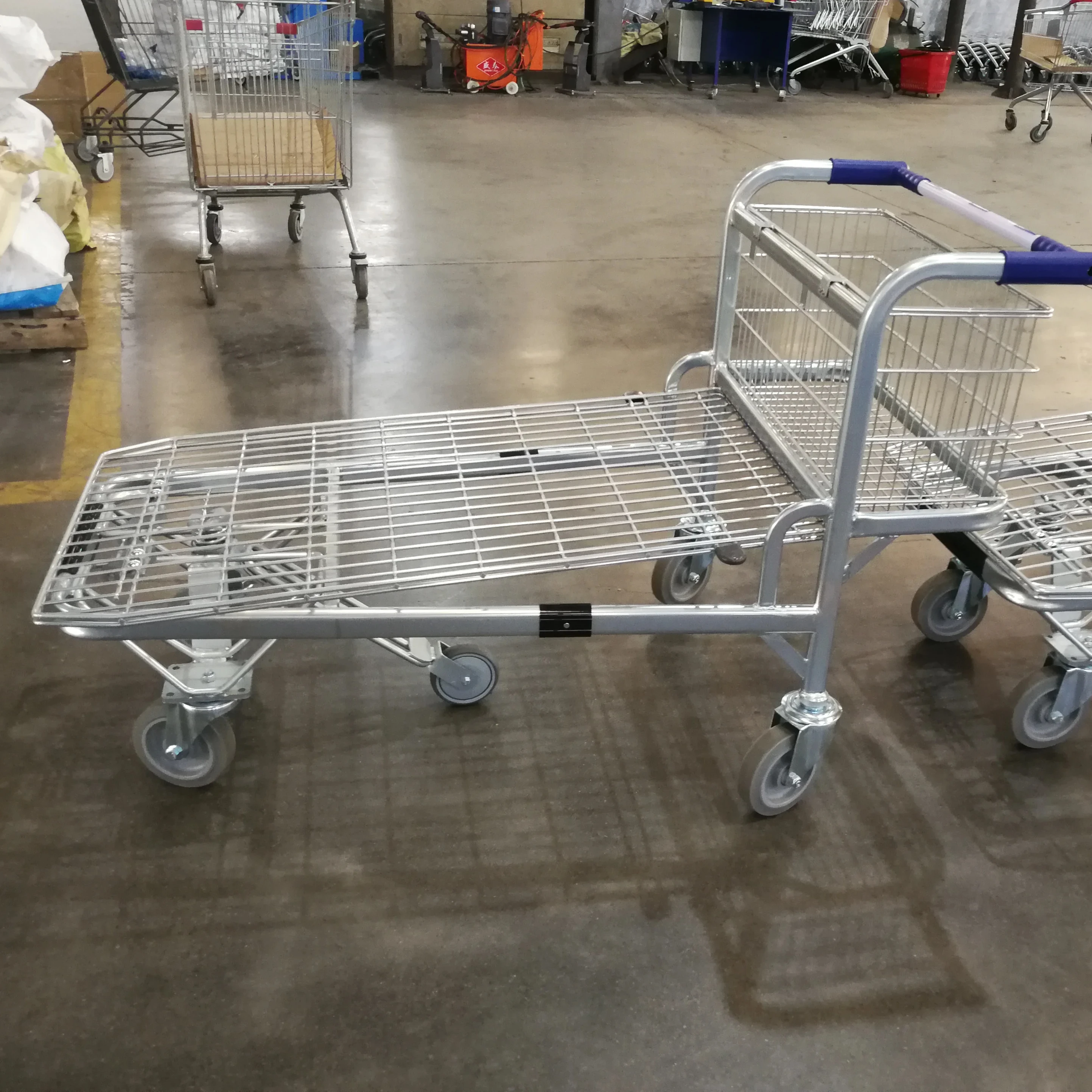 Сверхпрочная металлическая платформа для хранения грузовой тележки большой вместимости